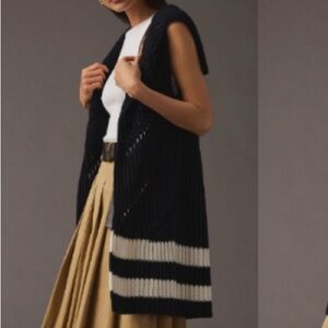 Anthropologie Women’s Sleeveless Cardigan L- NWT